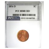 1974-D Cent MS68 RD LISTS $5000