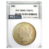 1891 Morgan MS65 DMPL LISTS $27500