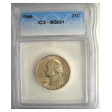 1960 Quarter ICG MS66+ LISTS $185