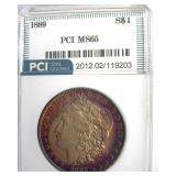 1889 Morgan PCI MS65 Incredible Color