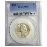1963-D Quarter PCGS MS64