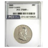 1963 Franklin PR69+ DCAM LISTS $5000 IN 69 DC