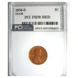 1976-S Cent PR70 DCAM RD LISTS $10000