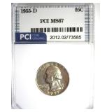 1955-D Quarter MS67 LISTS $11500