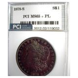 1878-S Morgan MS65+ PL LISTS $1050