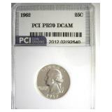 1962 Quarter PR70 DCAM LISTS $8000