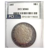 1887 Morgan PCI MS65 Nice Toning