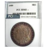 1898 Morgan PCI MS65+ Nice Toning
