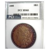 1886 Morgan PCI MS65 Great Color