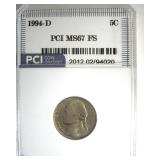 1994-D Nickel MS67 FS LISTS $1750