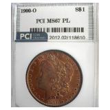 1900-O Morgan MS67 PL LISTS $6750