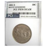 1991-S 50c Mount Rushmore PCI PR70 DCAM