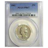 1961 Quarter PCGS PR67