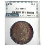 1896 Morgan PCI MS65+ Fantastic Color