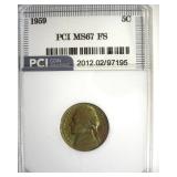 1959 Nickel MS67 FS LISTS $4750