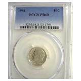 1964 Dime PCGS PR68