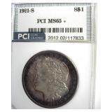 1921-S Morgan MS65+ LISTS $1250