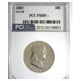 1962 Franklin PR69+ DCAM LISTS $3850 IN 69 DC