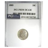 1963 Dime PR70 DCAM LISTS $200 IN 69 DC