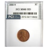 1935-S Cent PCI MS65 RD