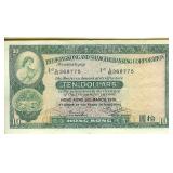 1981 $10 Hong Kong Bank Note