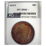 1878-S Morgan MS65+ LISTS $550