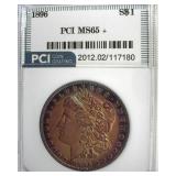 1896 Morgan PCI MS65+ Outstanding Color