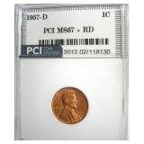 1957-D Cent MS67+ RD LISTS $6500