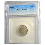 1960 Dime ICG MS67