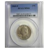 1968-D Quarter PCGS MS66