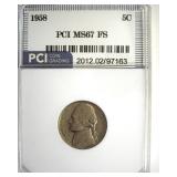 1958 Nickel MS67 FS LISTS $11000 IN 66+ FS