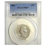 1961 Quarter PCGS PR67