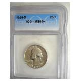 1955-D Quarter ICG MS66+ LISTS $1300