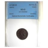 317-326 AD Crispus MS63 Ancient Rome