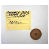 1839 1913-A 3 Kreuzer 1/2 Mark Germany