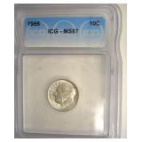 1955 Dime ICG MS67
