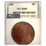 1885 Morgan MS66 LISTS $435