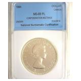 1964 Dollar NNC MS69 PL Confederation Meetings