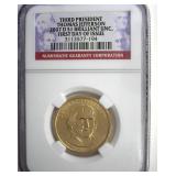 2007-D $1 Thomas Jefferson NGC BU