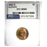 1946-D Nickel PCI MS68 Rainbow