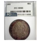 1891 Morgan MS65 LISTS $2400