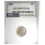 1963 Dime PR70 DCAM LISTS $200 IN 69 DC