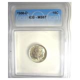 1956-D Dime ICG MS67