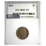 1973 Nickel MS67 FS LISTS $2750