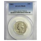1964 Quarter PCGS PR68