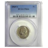 1969-S Nickel PCGS PR66