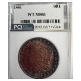 1886 Morgan MS66 LISTS $475