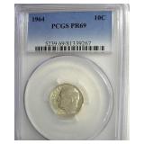 1964 Dime PCGS PR69