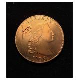 1793 1C Error Rev Cud GEM Gallery Mint