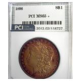 1896 Morgan PCI MS65+ Amazing Color
